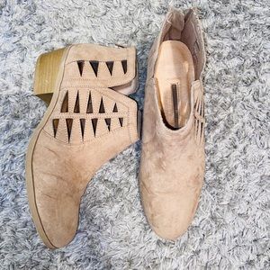 Booties - Tan / Suede
